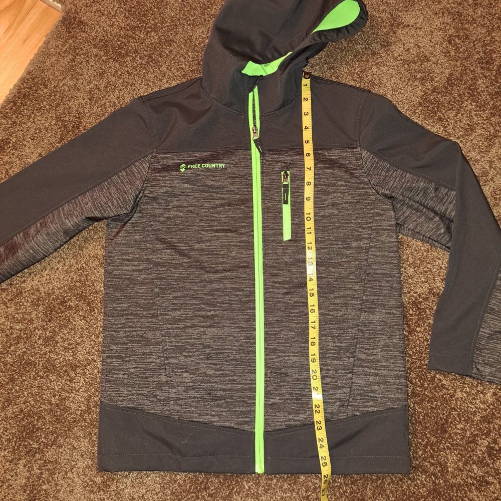 Free Country Wind & Water Resistant Soft Shell Hooded Jacket,Like New XL - Picture 10 of 10